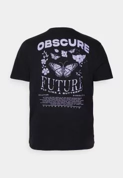 YOURTURN Unisex - Print T-Shirt - Black