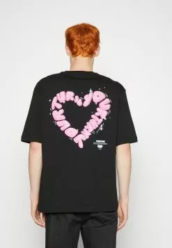 YOURTURN Unisex - Print T-Shirt -Black