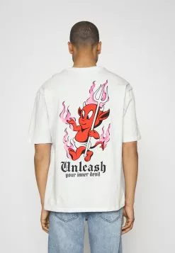 YOURTURN Unisex - Print T-Shirt - White