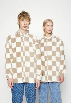 YOURTURN Unisex - Button-Down Blouse - Beige