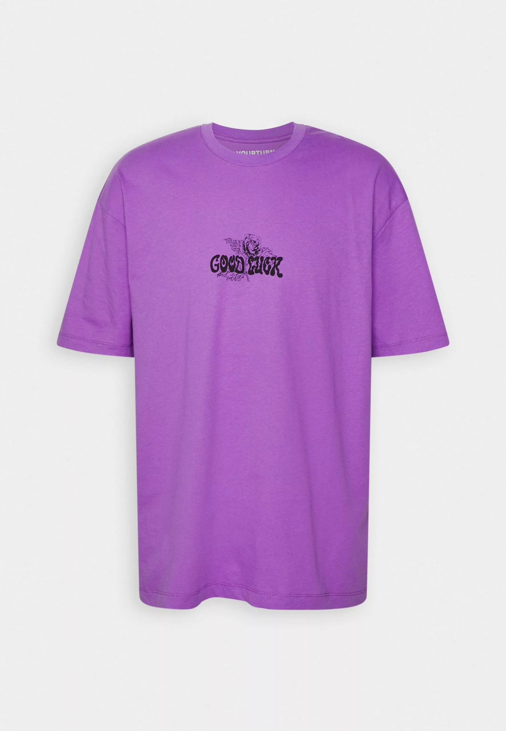 YOURTURN Unisex - Print T-Shirt - Purple 4 YOURTURN Unisex - Print T-Shirt - Purple - Image 4