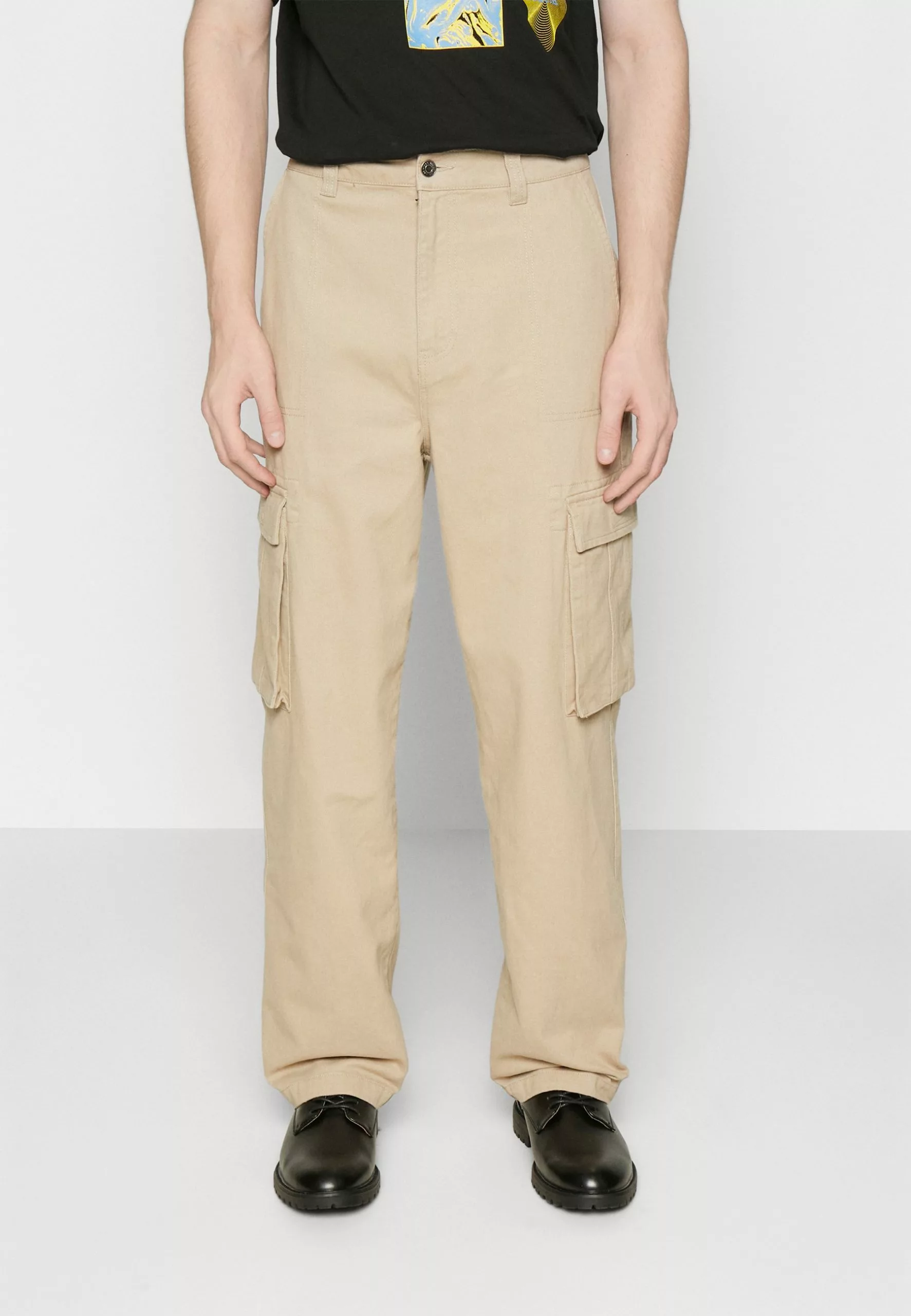 YOURTURN Unisex - Cargo Trousers - Tan 1 YOURTURN Unisex - Cargo Trousers - Tan