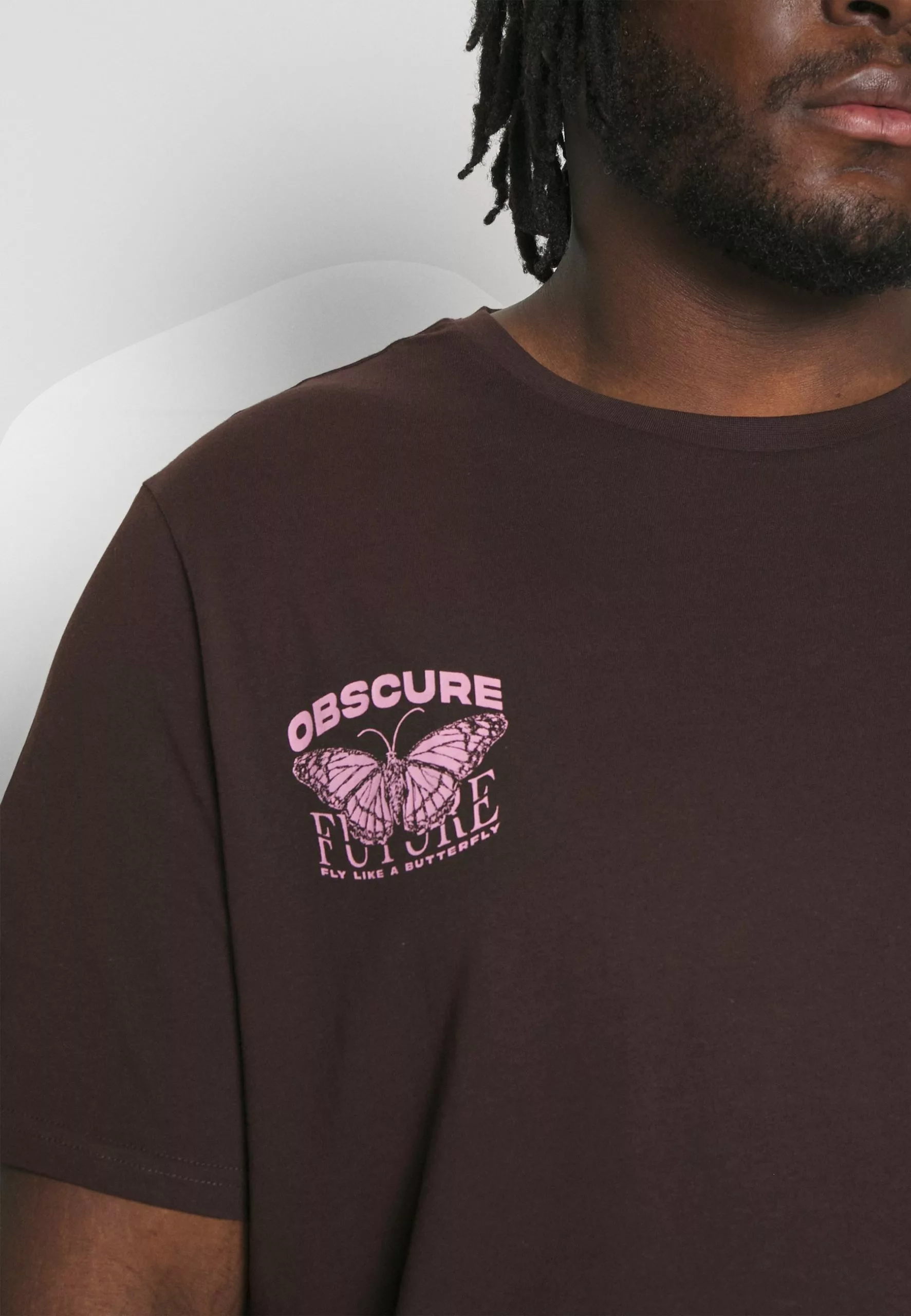 YOURTURN Print T-Shirt - Dark Brown 6 YOURTURN Print T-Shirt - Dark Brown - Image 6