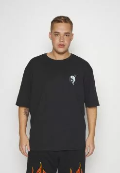 YOURTURN Unisex - Print T-Shirt - Black