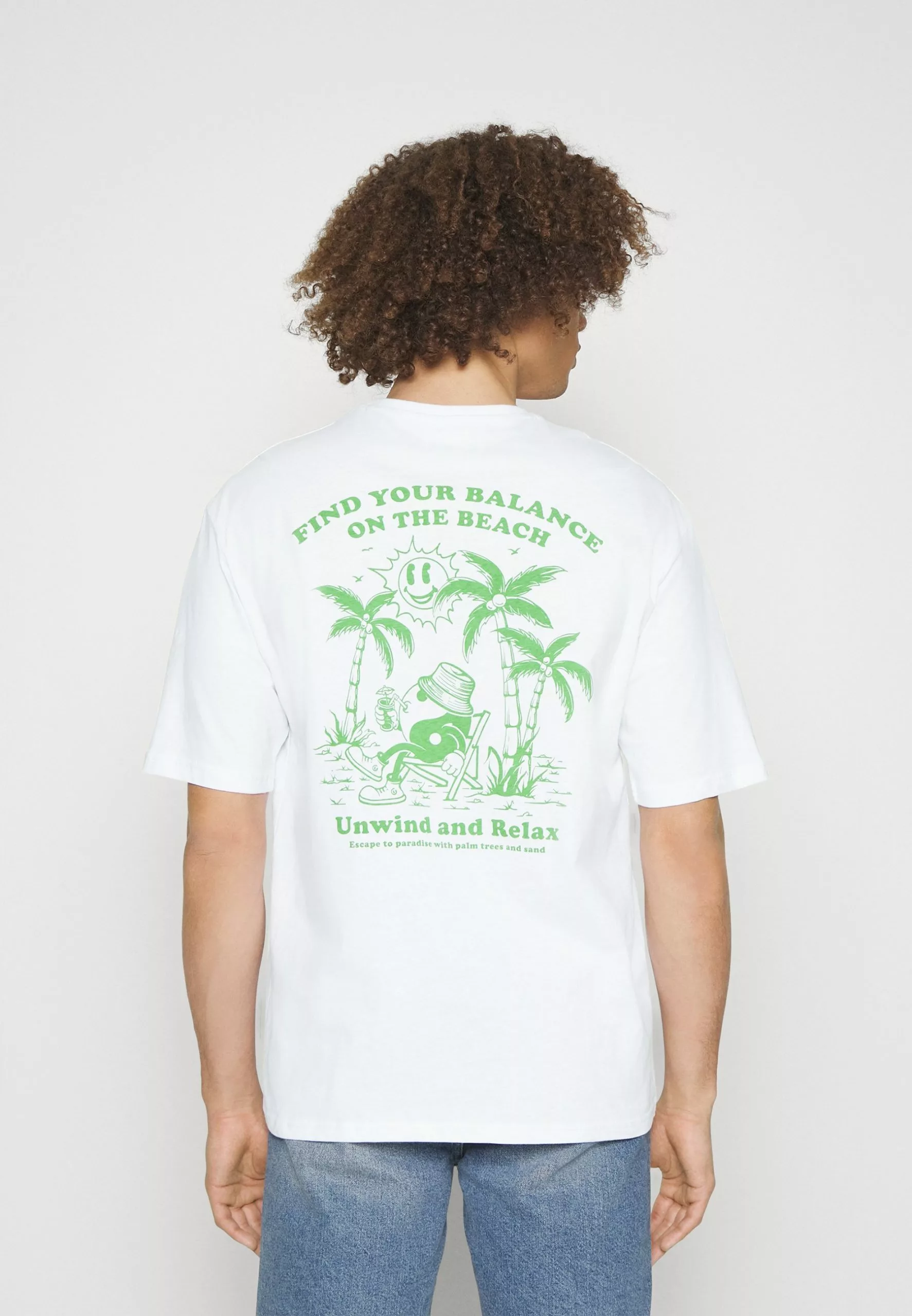 YOURTURN Unisex - Print T-Shirt - White 3 YOURTURN Unisex - Print T-Shirt - White - Image 3