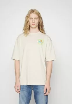 YOURTURN Unisex - Print T-Shirt - Beige