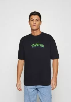 YOURTURN Unisex - Print T-Shirt - Black