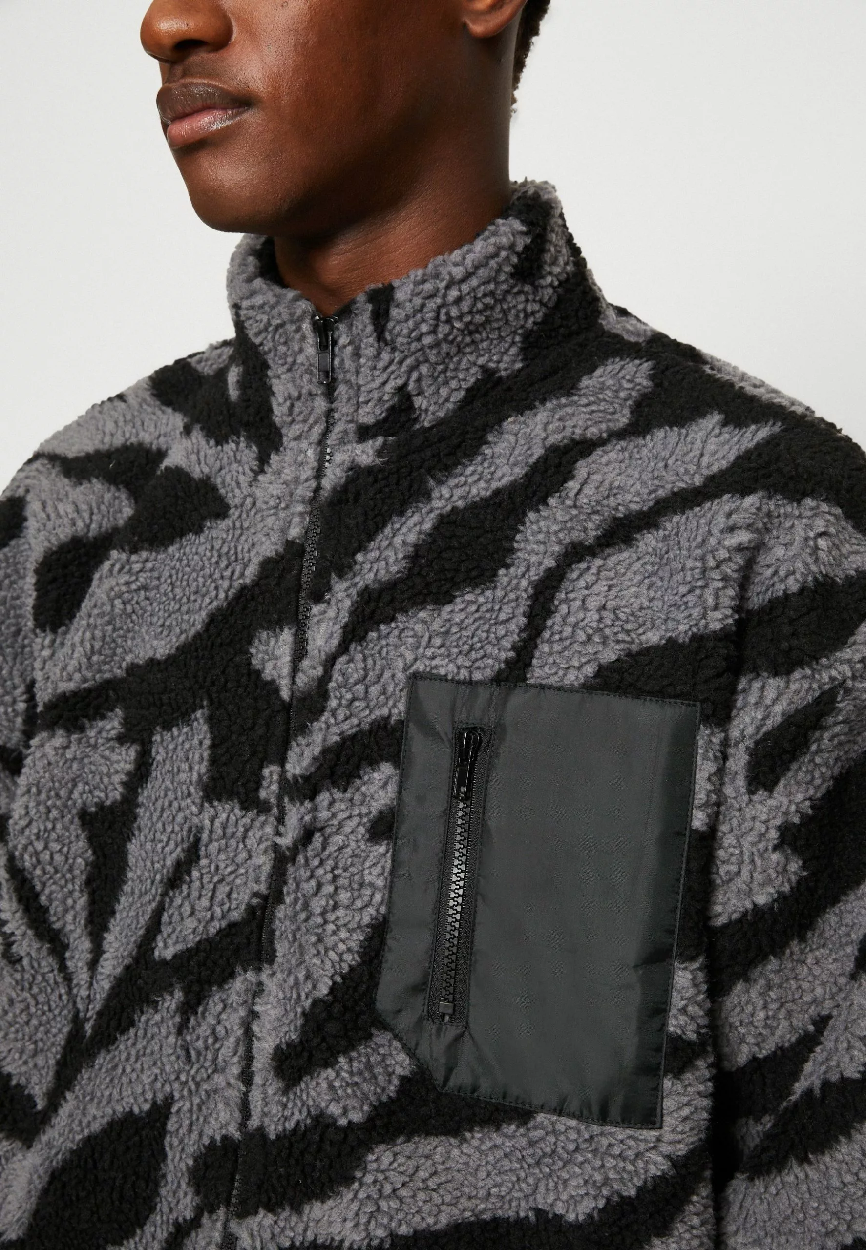 YOURTURN Unisex - Fleece Jacket - Grey 6 YOURTURN Unisex - Fleece Jacket - Grey - Image 6