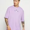 YOURTURN Oversize Unisex - Print T-Shirt - Lilac