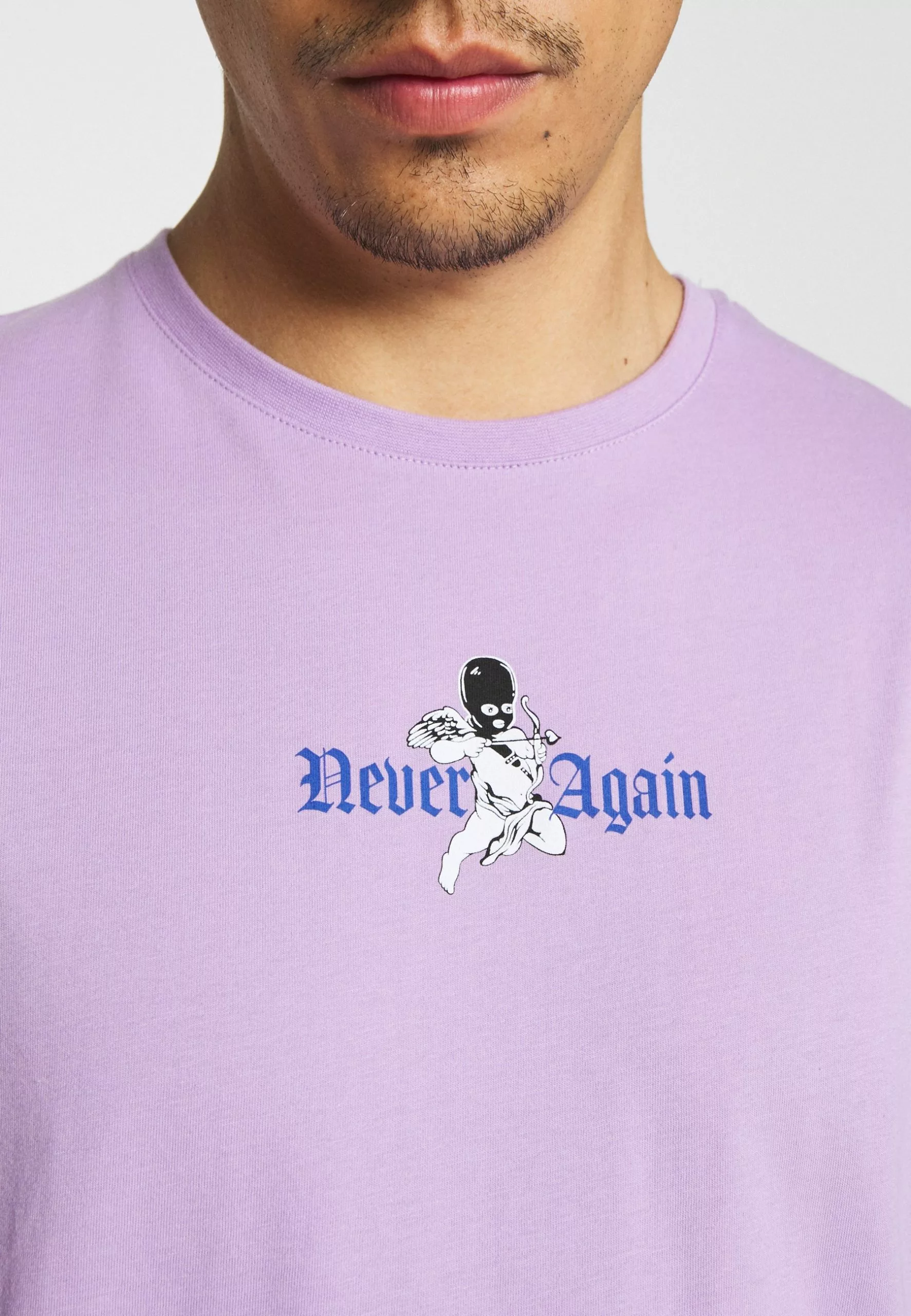 YOURTURN Oversize Unisex - Print T-Shirt - Lilac 6 YOURTURN Oversize Unisex - Print T-Shirt - Lilac - Image 6