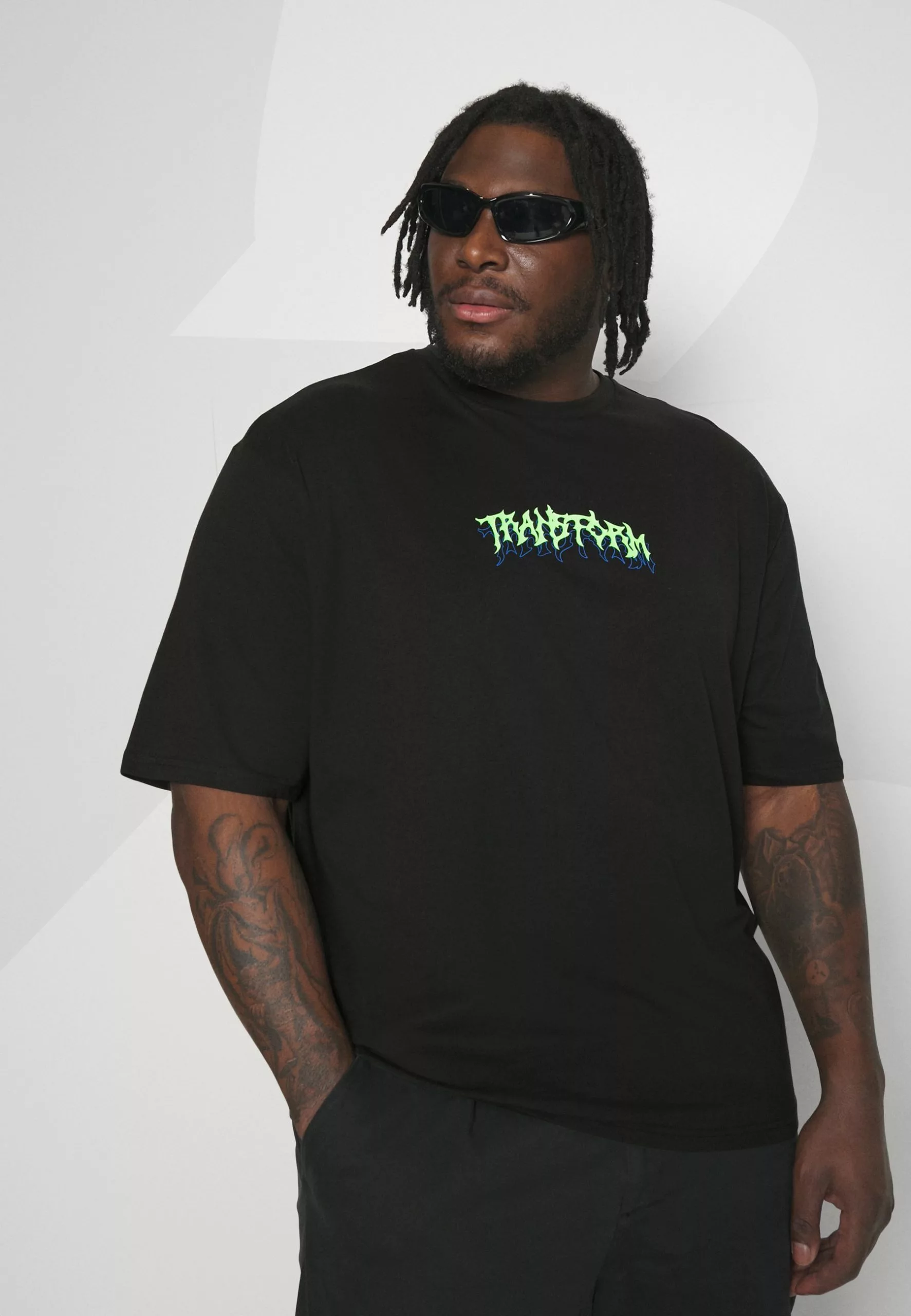 YOURTURN Unisex - Print T-Shirt - Black 4 YOURTURN Unisex - Print T-Shirt - Black - Image 4