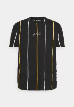 YOURTURN Unisex - Print T-Shirt - Black