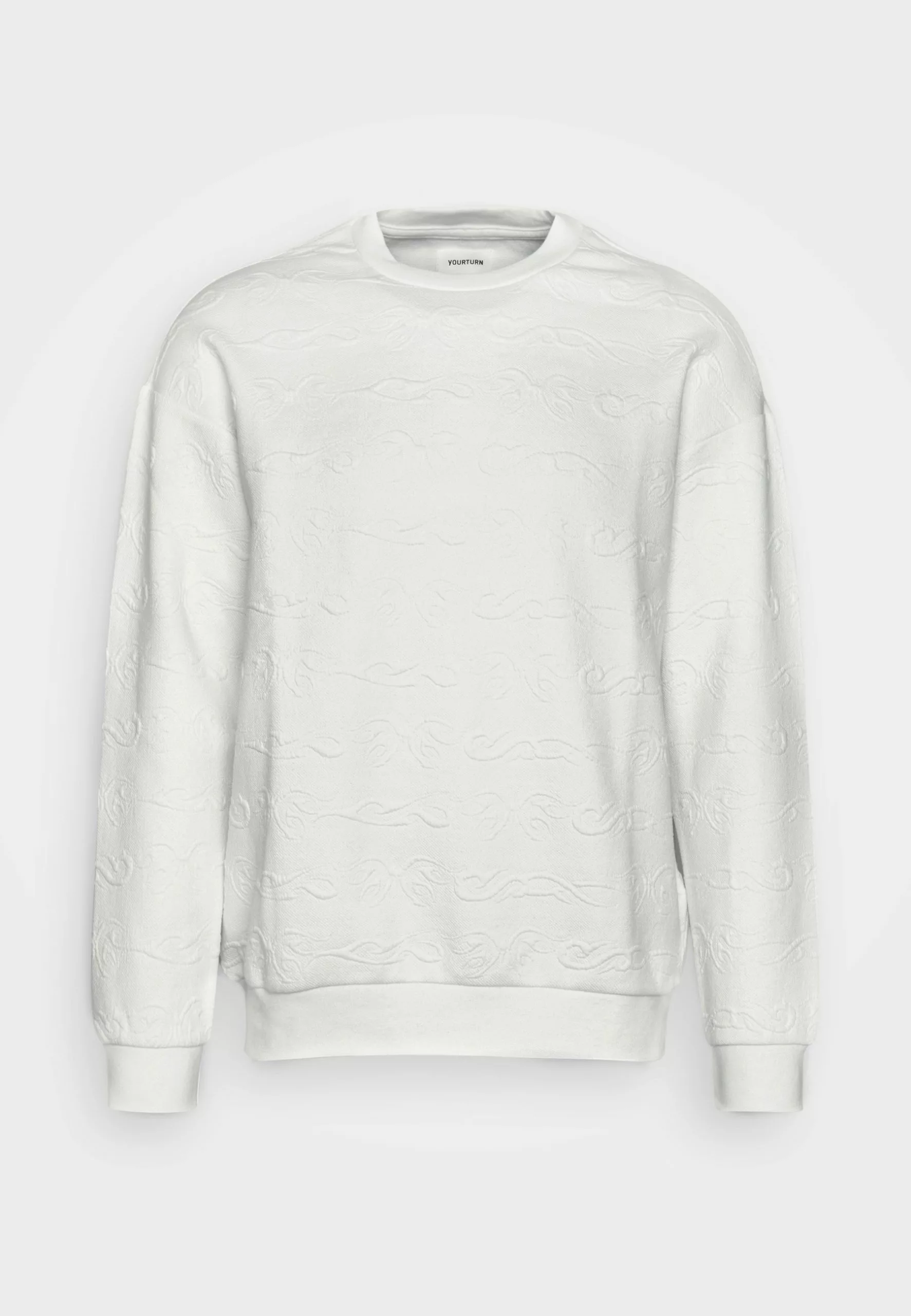 YOURTURN Tribal Embossed Unisex - Sweatshirt - Off White 5 YOURTURN Tribal Embossed Unisex - Sweatshirt - Off White - Image 5