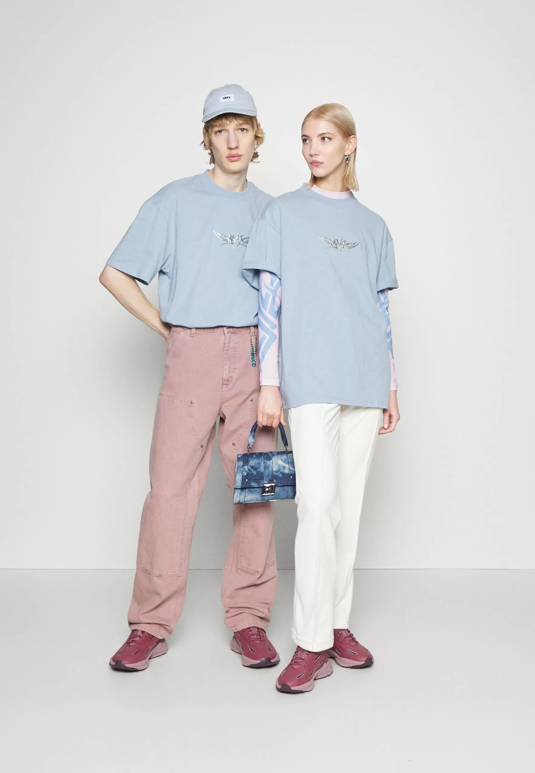 YOURTURN Print T-Shirt - Light Blue 2 YOURTURN Print T-Shirt - Light Blue - Image 2