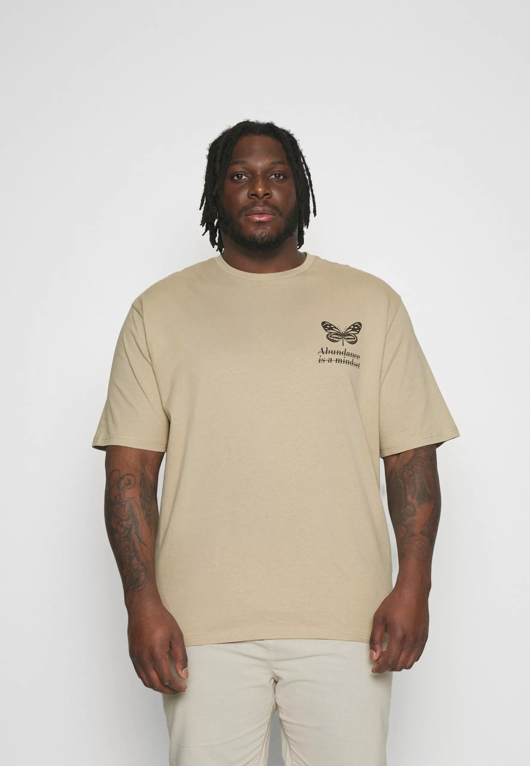 YOURTURN Unisex - Print T-Shirt - Beige 3 YOURTURN Unisex - Print T-Shirt - Beige - Image 3