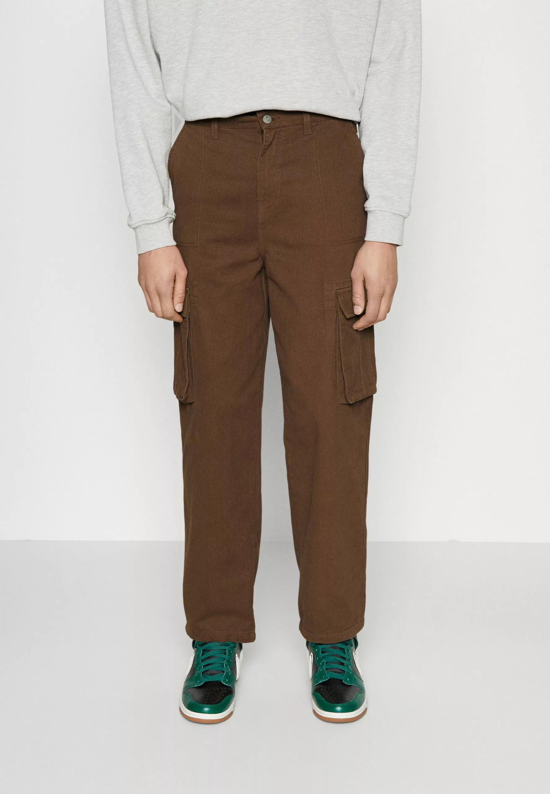 YOURTURN Unisex - Cargo Trousers - Brown 1 YOURTURN Unisex - Cargo Trousers - Brown