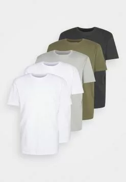 YOURTURN Unisex 5 Pack - Basic T-Shirt - White/Olive /Black 14 YOURTURN Unisex 5 Pack - Basic T-Shirt - White/Olive /Black -Yourturn Shop fd0cb44c209a4deebcd571033de05bdb scaled