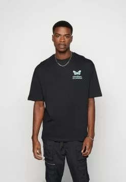 YOURTURN Chest Tee Unisex - Print T-Shirt - 802 - Black